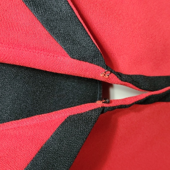 Retro Vintage Red and Black Tailored Suit Jacket with an insert sz L - Picture 3 of 6